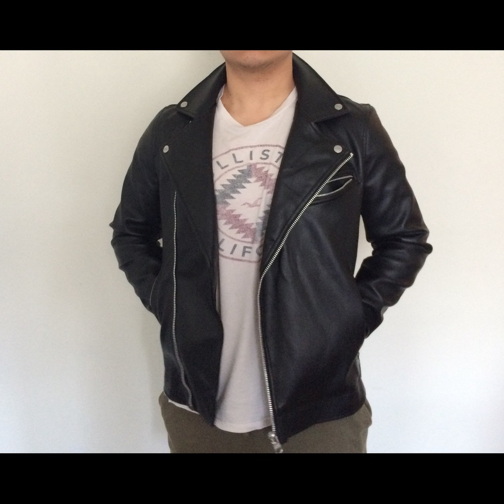 Biker leather jacket